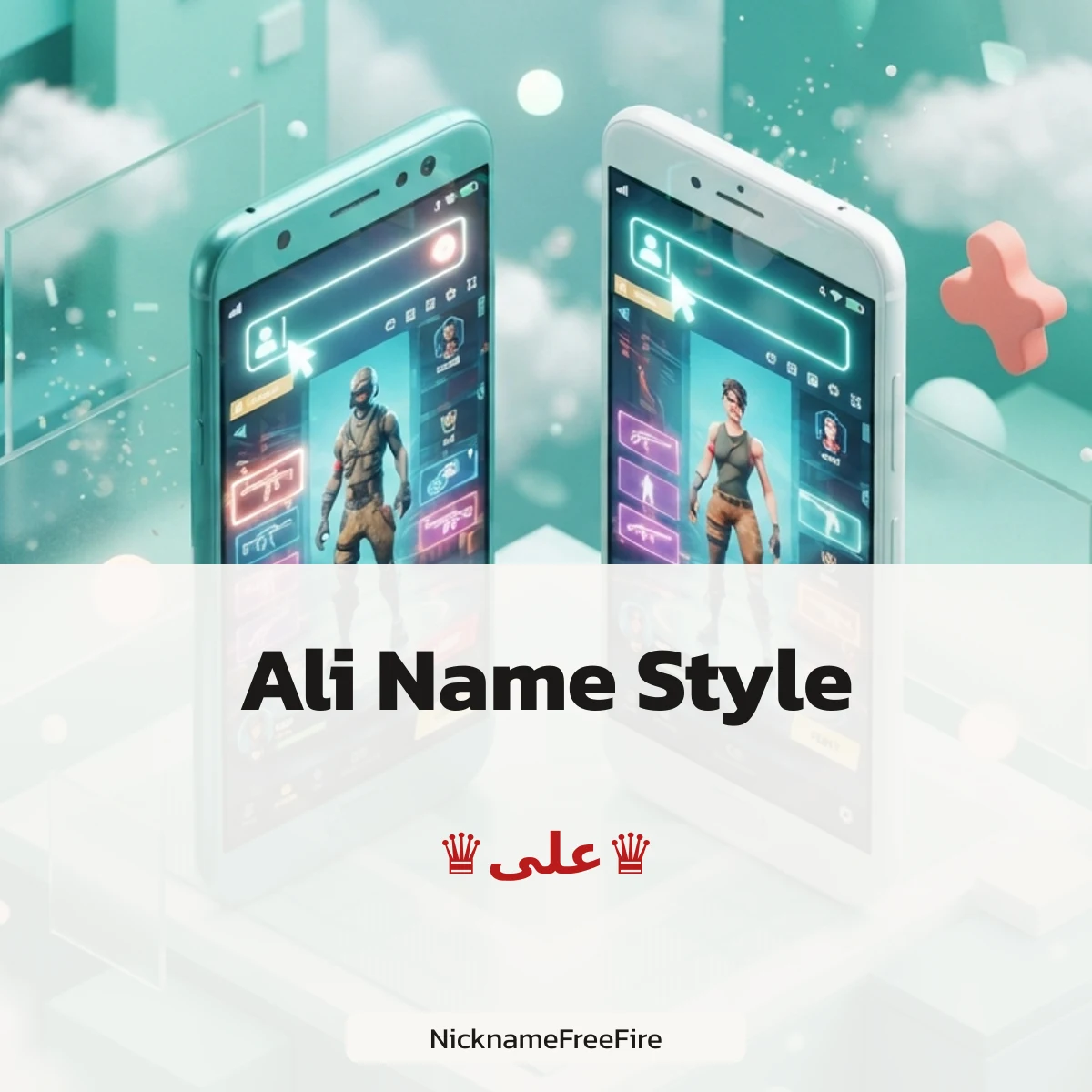 Ali name style for Free Fire