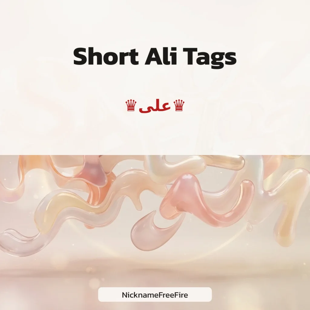Short Ali tags for Free Fire