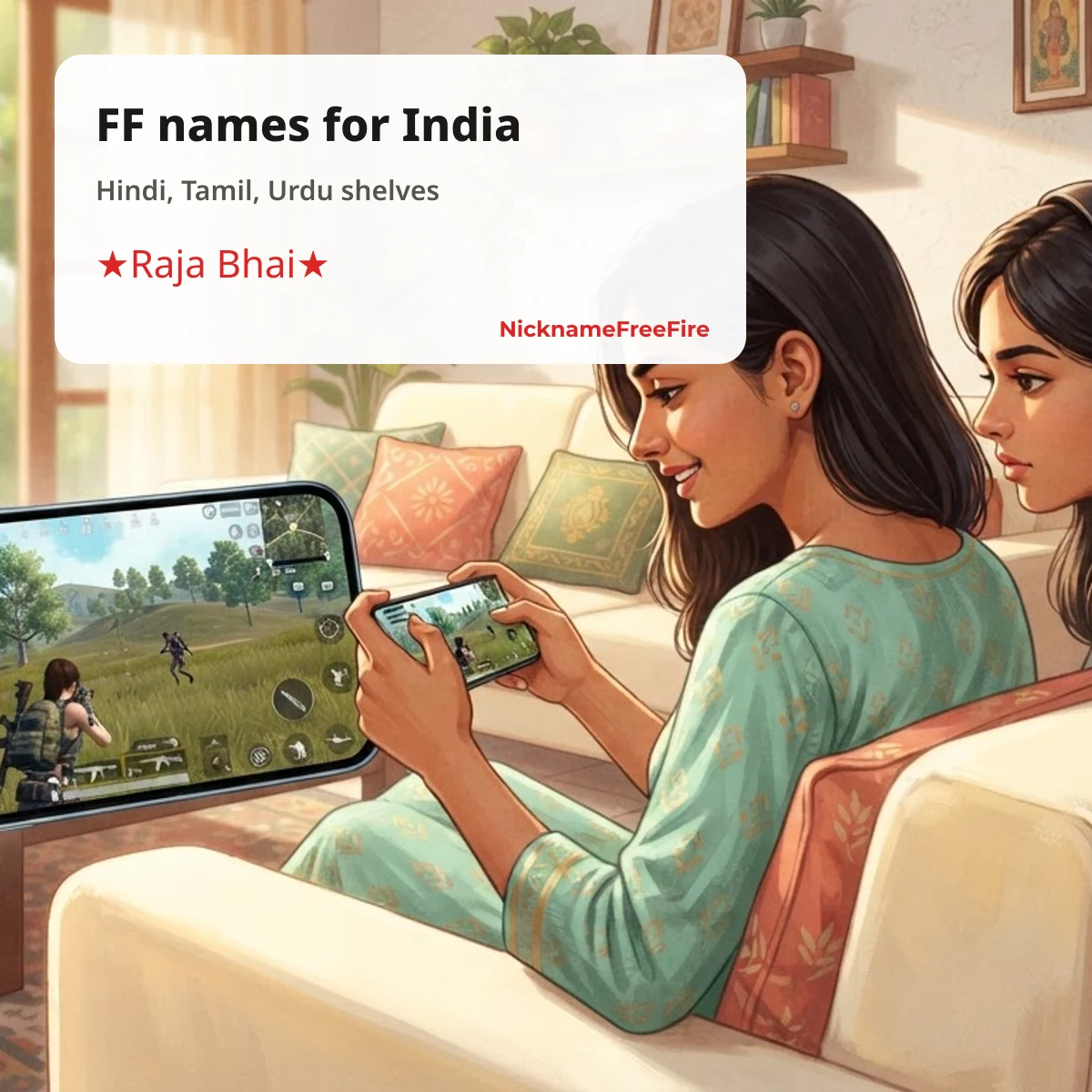 Free Fire nicknames in Hindi, Tamil and other scripts